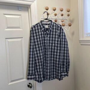 haupt - Germany Classic Long Sleeve Button Down -  Black / White - XL